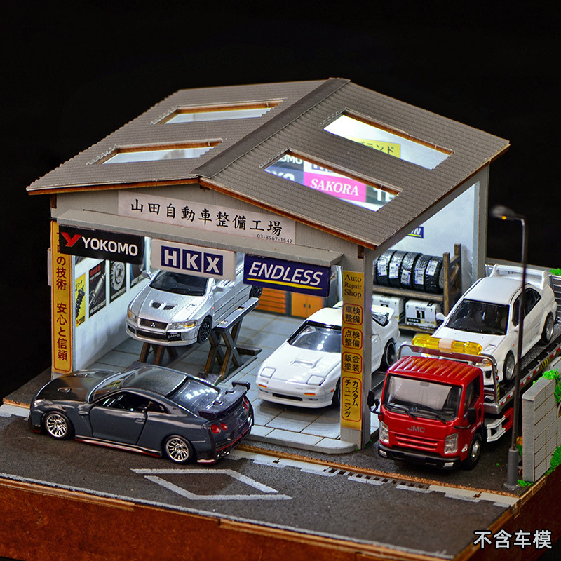 Model Kit Led - 1:64 Scale DIY Auto Repair Shop