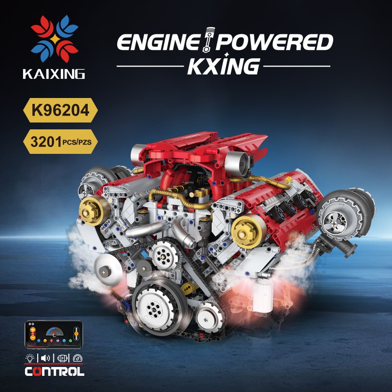 Motorized V8 Engine 3201Pcs Bu - огляд і ціна Model Kit V8