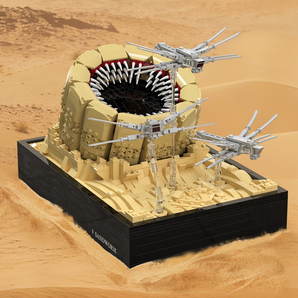 1488PCS Sandworm Attack Buildi - огляд і ціна Model Kit Vs Lego