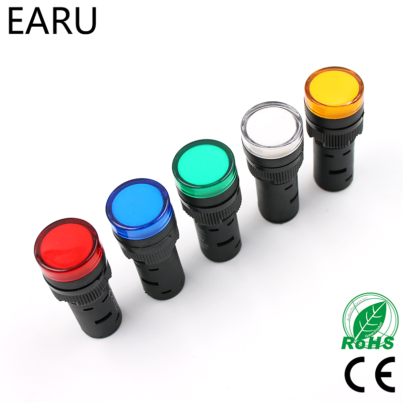 1pcs 16mm Panel Mount Signal P - огляд і ціна Panel Line Marker