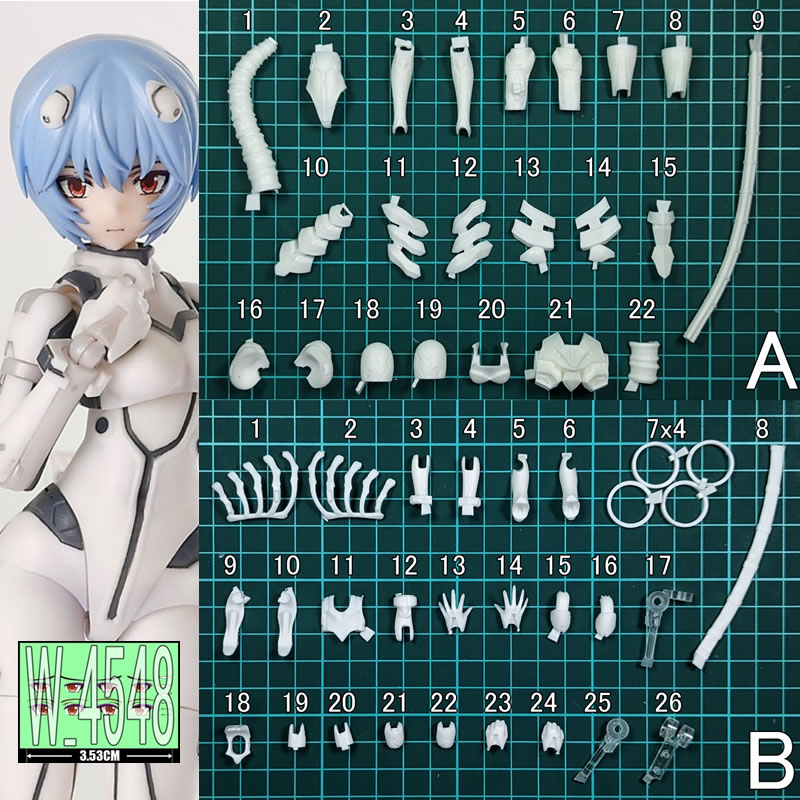 (In Stock) (W_4548) Rei Ayanam - огляд і ціна Model Kit Evangelion Bandai