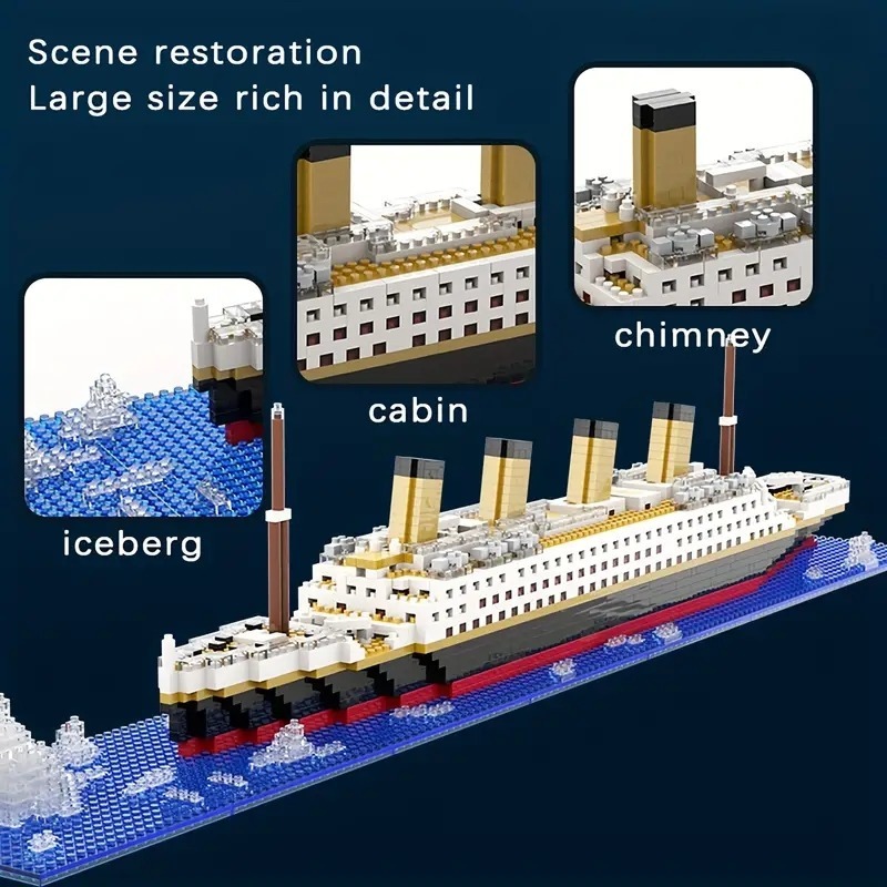 Titanic Micro Building Blocks  - огляд і ціна Model Kit Titanic