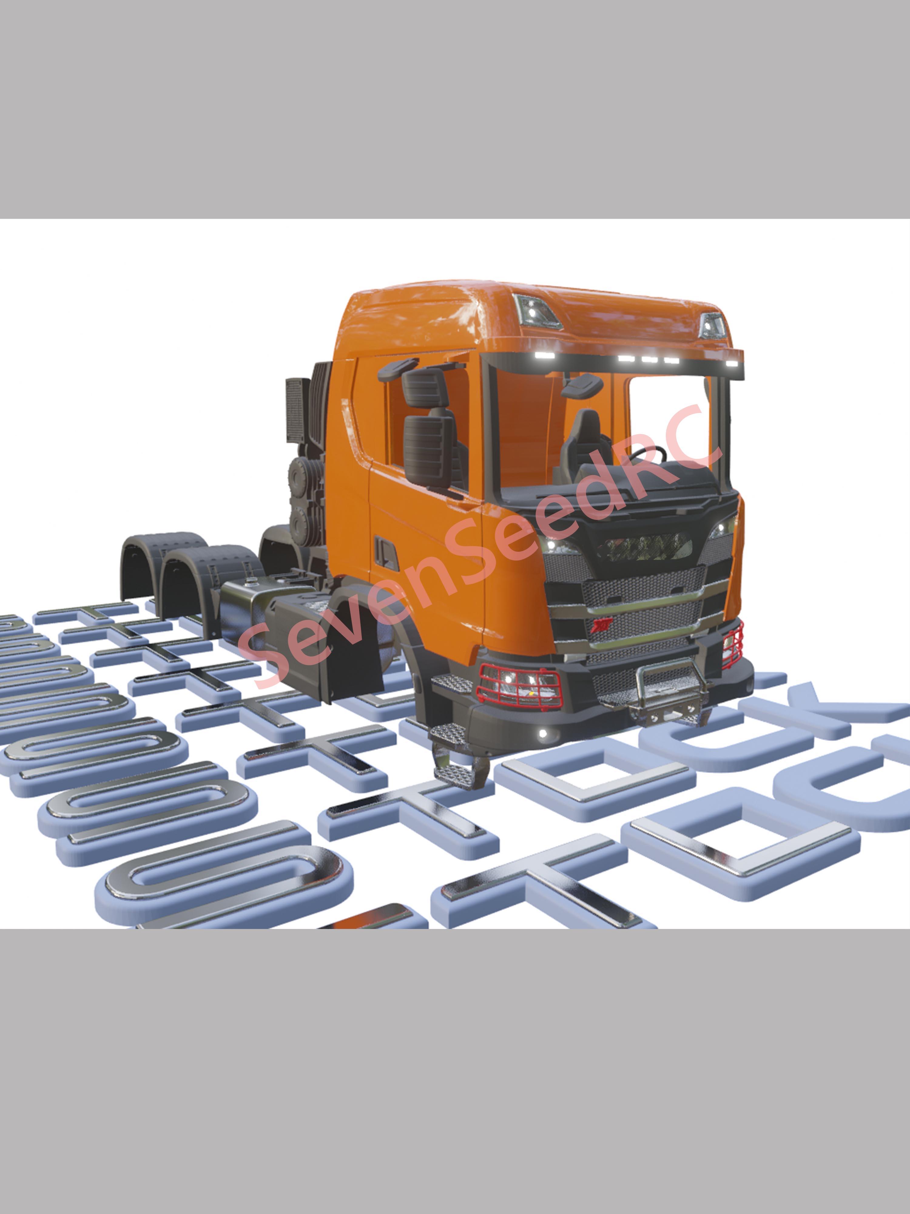 3d Printed Truck KIT SCANI XT  - огляд і ціна Model Kit Jdm