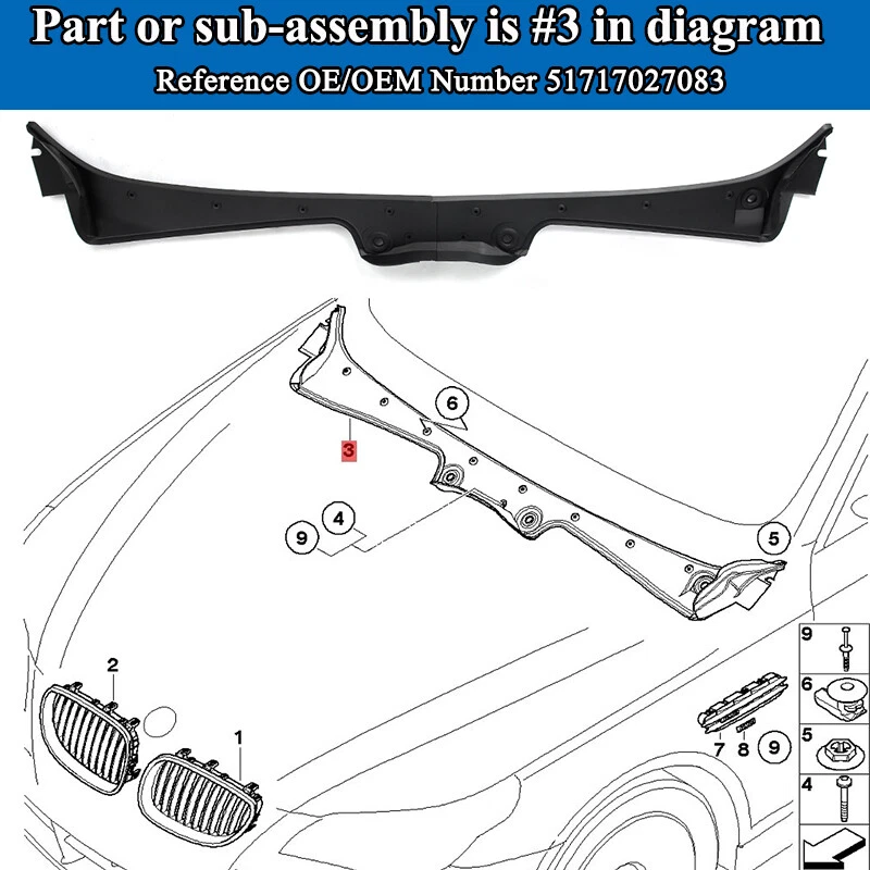 1 Set Car Parts Front Windshie - огляд і ціна Model Kit Bmw
