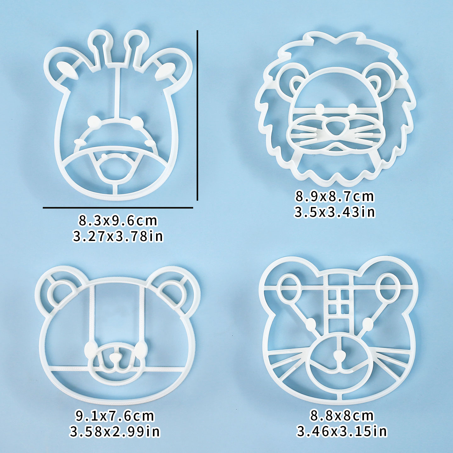4 Pcs Animal Cookie Cutters Se - огляд і ціна Model Kit Tank