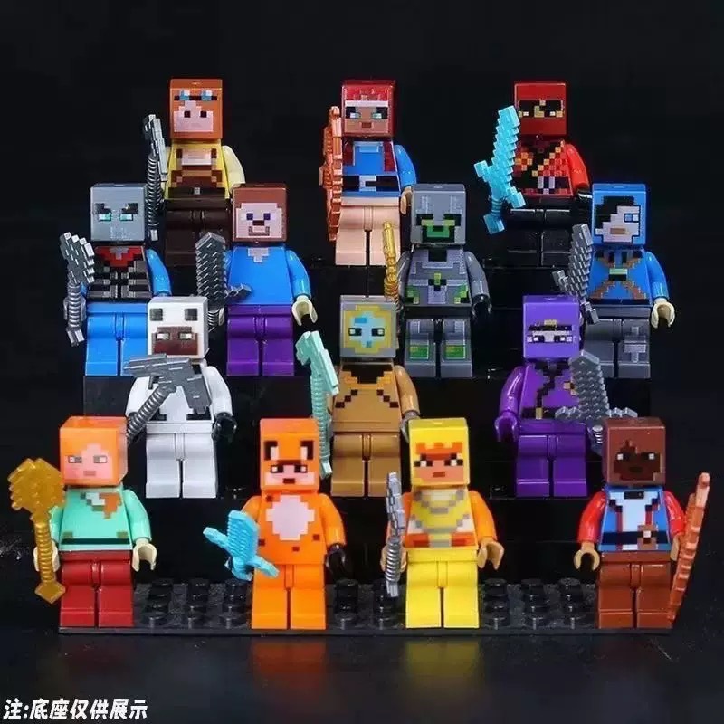30/60pcs Cartoon Minecraft Bui - огляд і ціна Model Kit Bandai