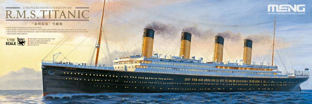 PS-008 MENG Titanic Cruise, Co - огляд і ціна Model Kit Titanic