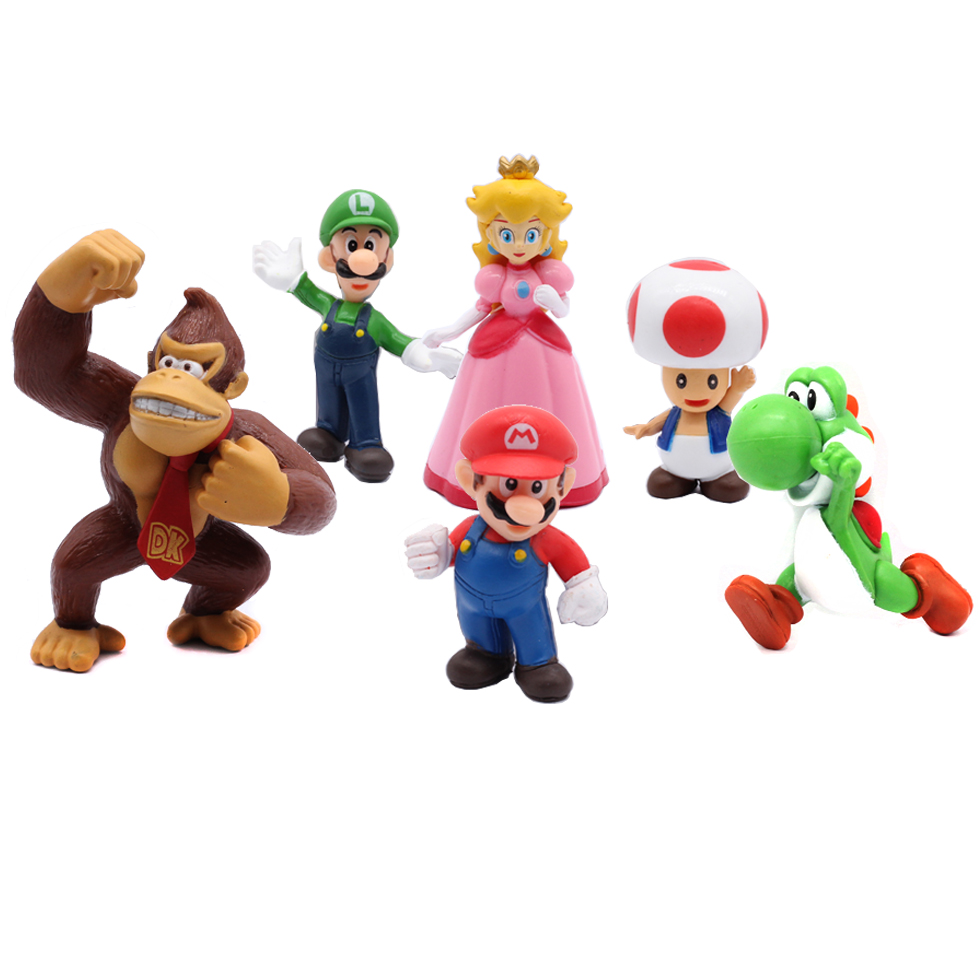 # 6pcs/set Super M Bros PVC Ac - огляд і ціна Model Kit Bandai
