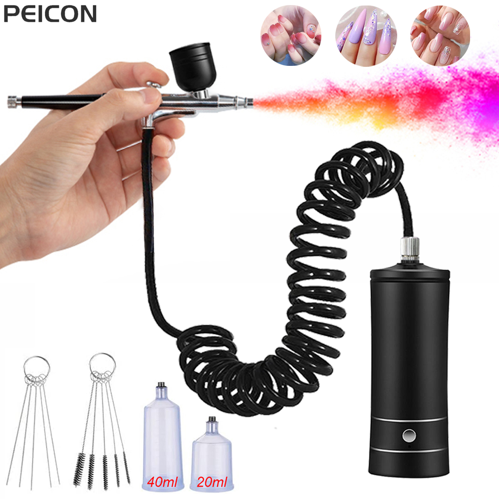 Airbrush Nail with Compressor  - огляд і ціна Airbrush Compressor Kit